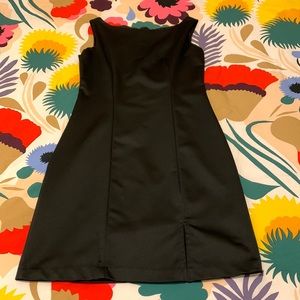 I.L.U. Sleeveless, Black, Satin Dress